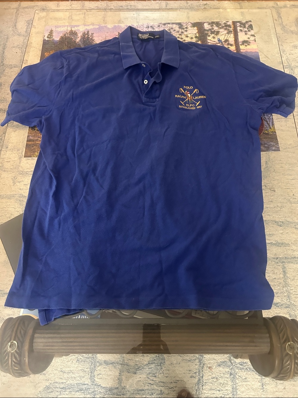 Polo by Ralph Lauren Royal Blue Polo with Embroidered Crest